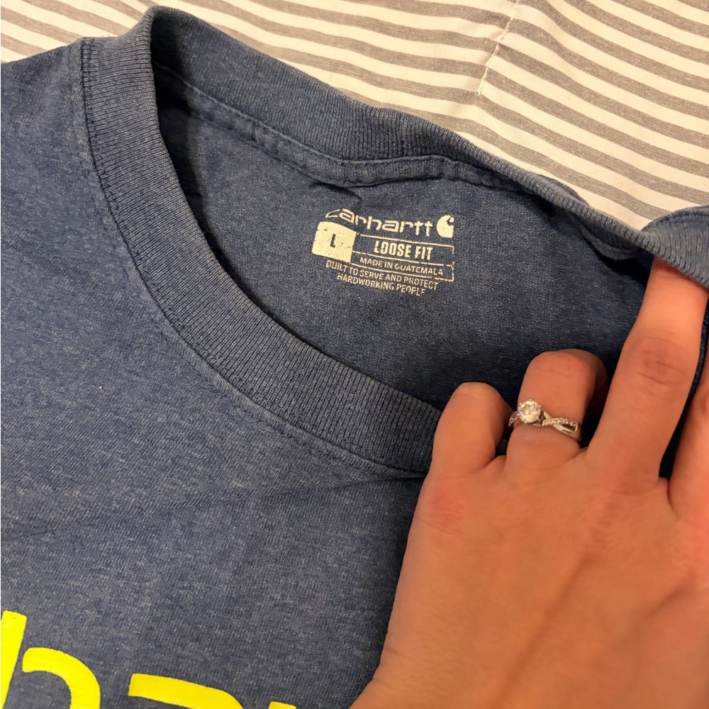 Carhartt Men's Heather Blue Short Sleeve Tee